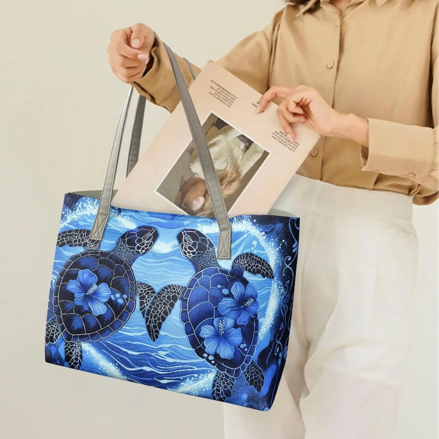 Tote Bags for Women Butterfly Shoulder Hobo Fashion Shopping Tote Bag Women's purse handbags Large Travel Totes