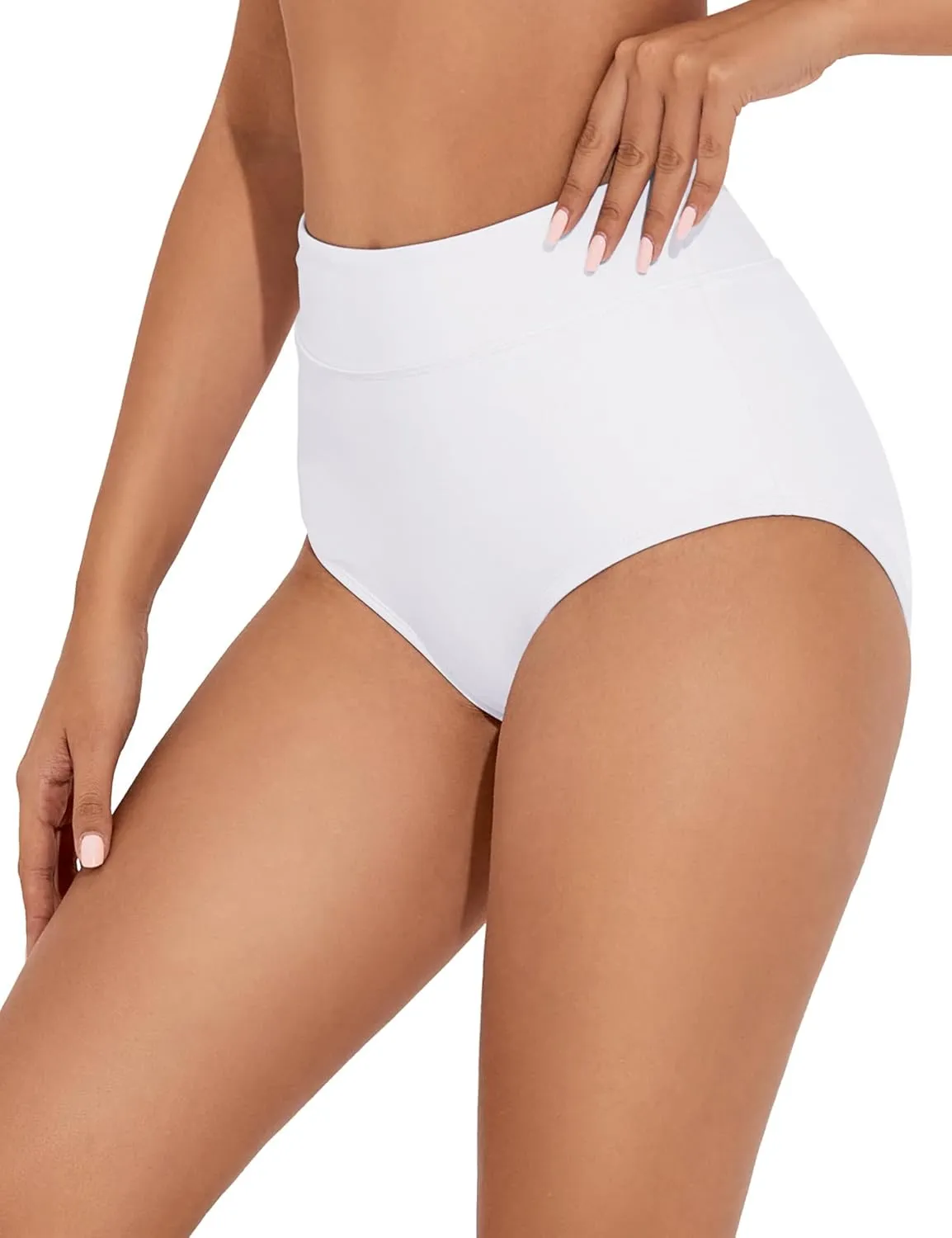 Tournesol Women's Bikini Bottoms High Waisted Bathing Suit Bottoms Full Coverage Swimsuit Briefs