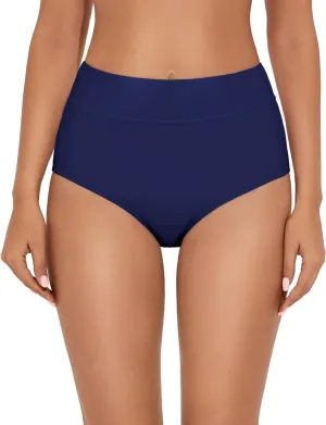 Tournesol Women's Bikini Bottoms High Waisted Bathing Suit Bottoms Full Coverage Swimsuit Briefs