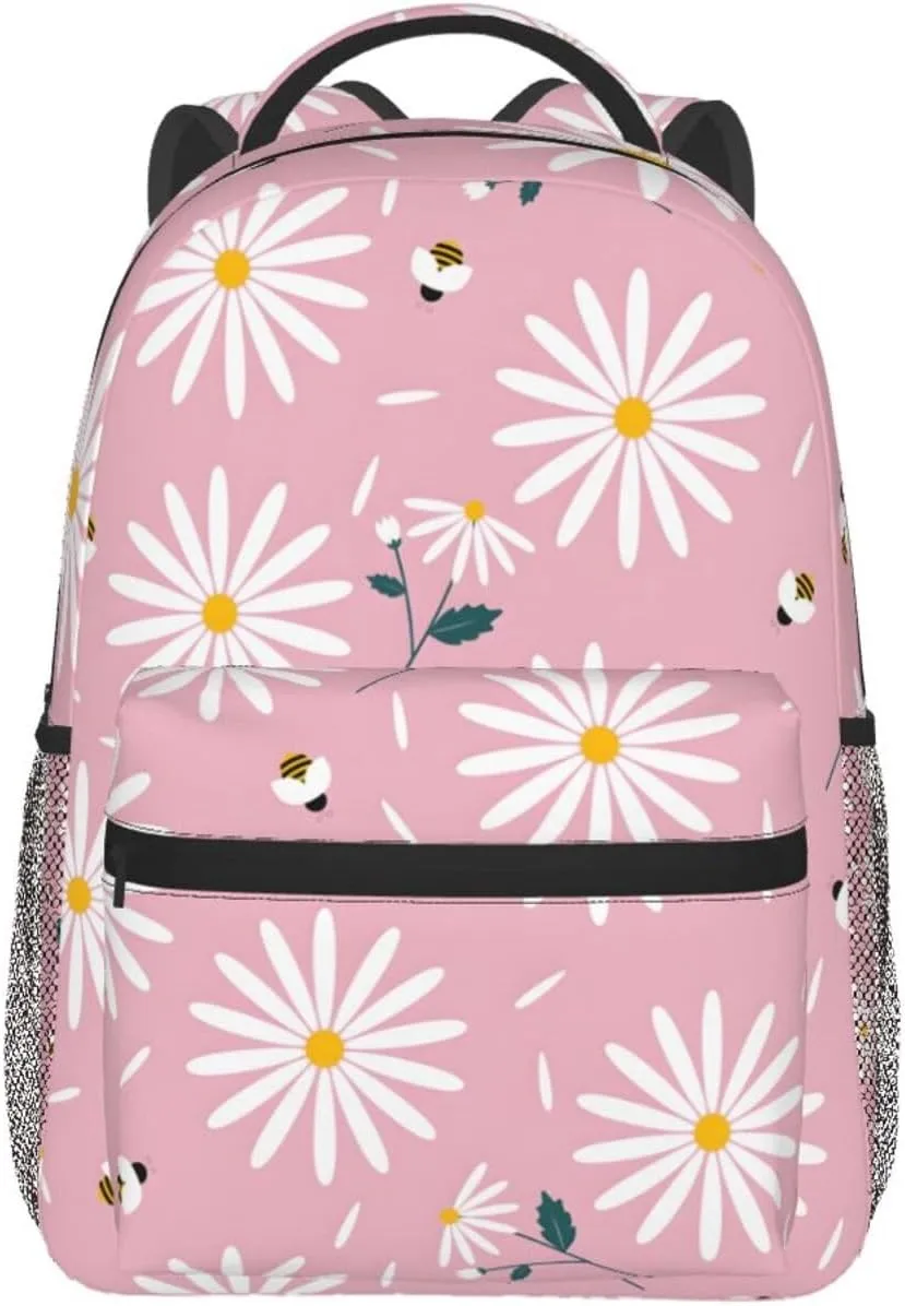 Travel Laptop Backpack for Women Lightweight College Backpack Adjustable Fits 15.6 Inch Laptop Bag Computer Bag for Work, Gym - Daisy
