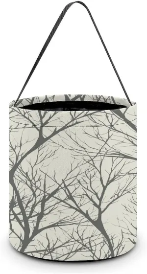 Tree Branch Halloween Tote Candy Bag Candy Basket Candy Bucket Gift Bag for Halloween Party