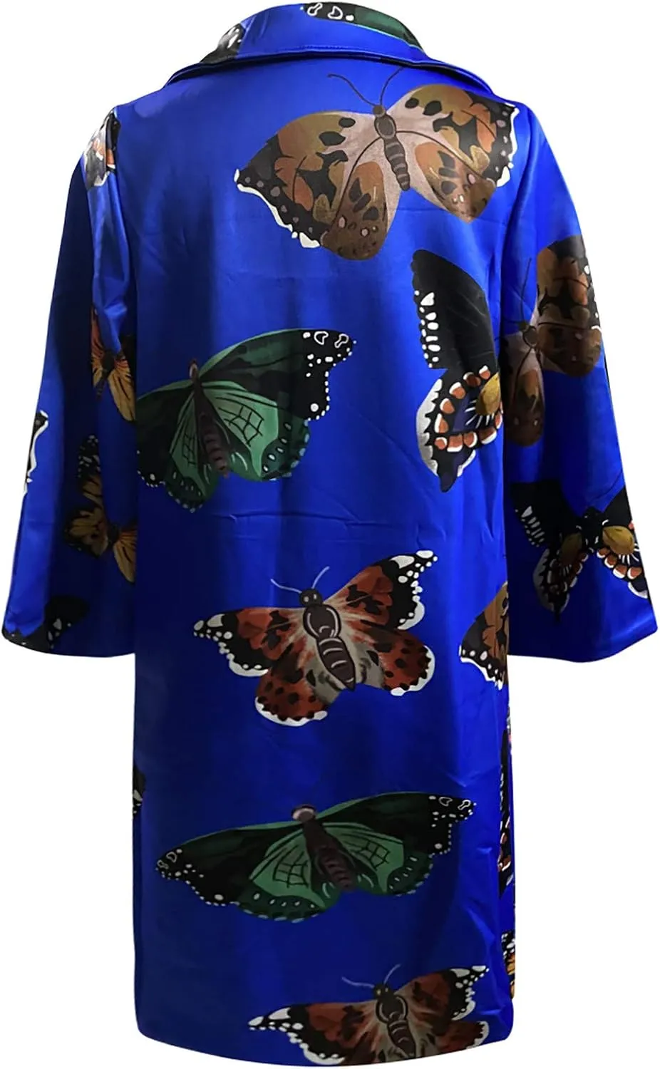 Trench Coat for Women's Oversized Fashion Printed Jackets Boho Long Cardigans Casual Open Front Coats Outerwear