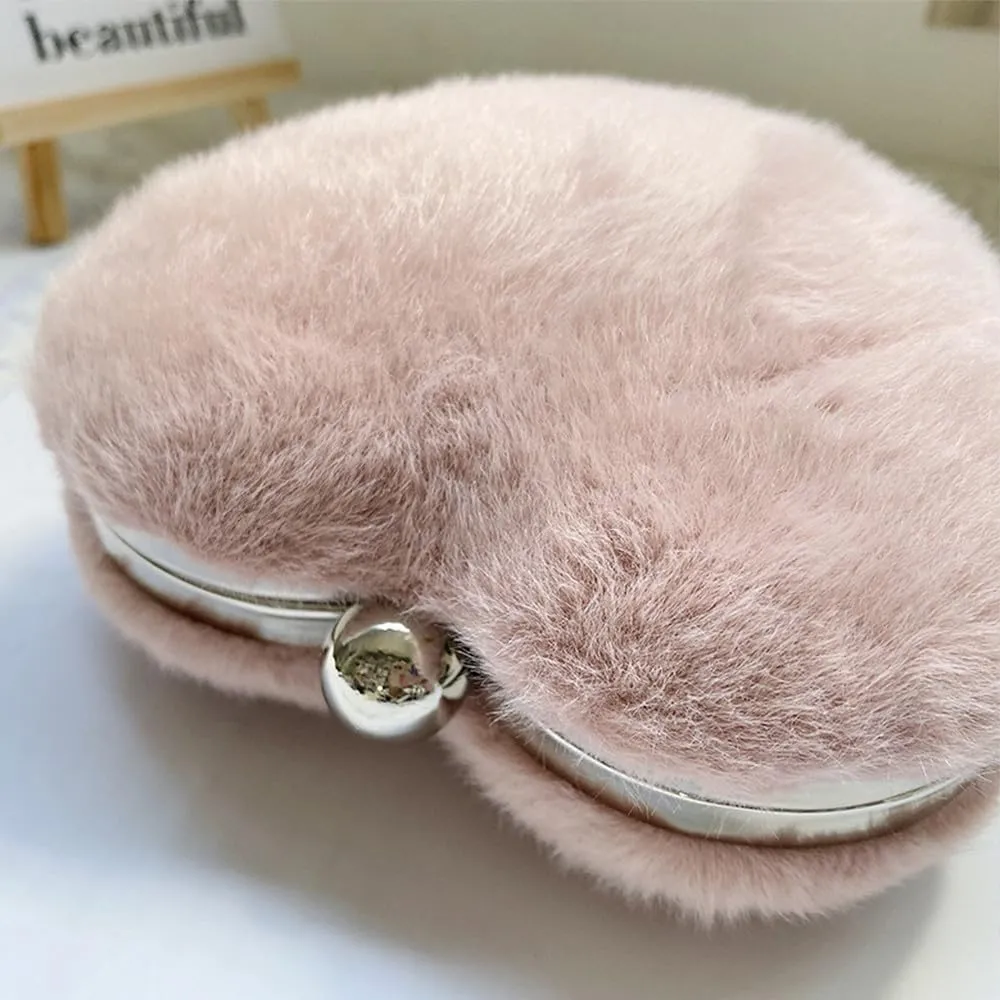 Velvet Evening Clutch Bag Heart Wedding Purse Evening Purses and Clutches for Party Crossbody Shoulder Bag Banquet