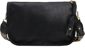 Vintage Shoulder Handbags Crossbody Bag for Women Wide Strap Shoulder Bag Large Capacity Daily Handbag Purse