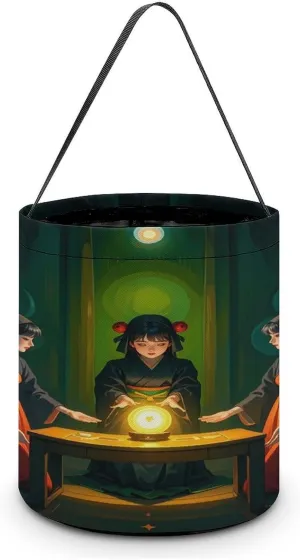 Voodoo Prayers Halloween Tote Candy Bag Candy Basket Candy Bucket Gift Bag for Halloween Party