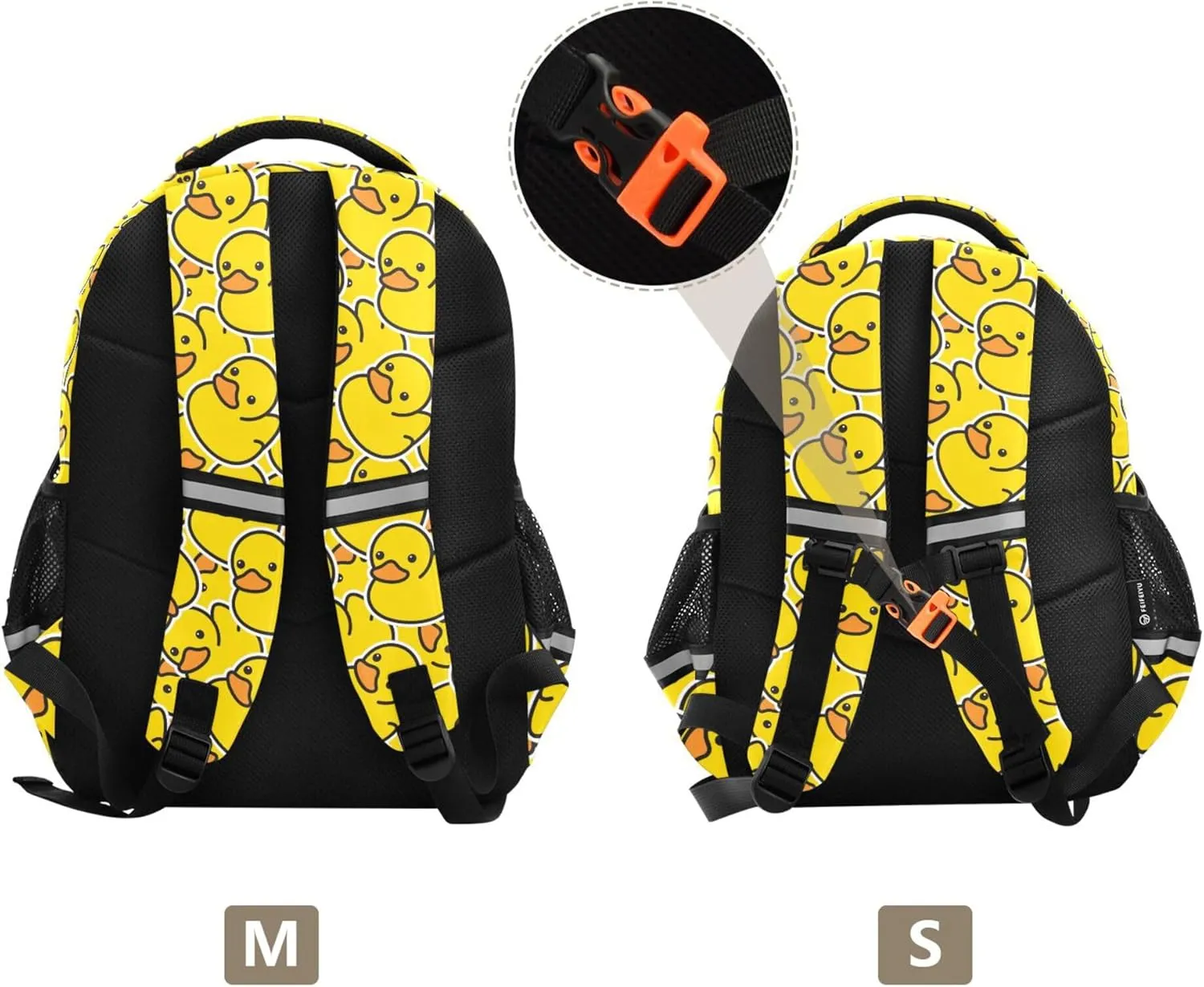 Wamika Yellow Ducks Backpack Farm Cartoon Animals School Backpacks Preschool Book Bag