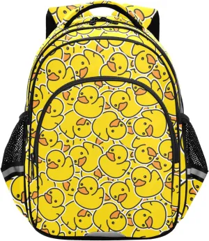 Wamika Yellow Ducks Backpack Farm Cartoon Animals School Backpacks Preschool Book Bag