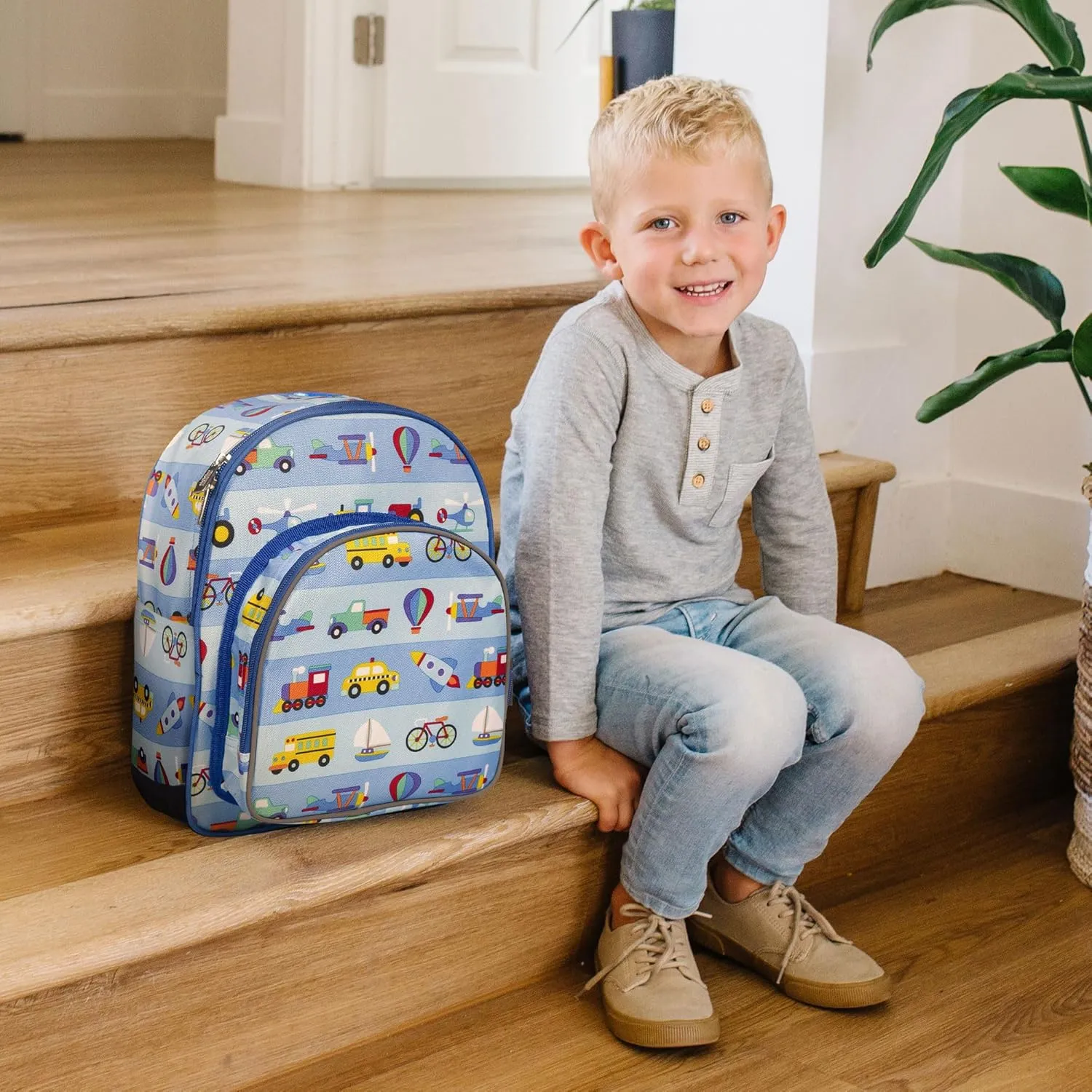 Wildkin 12-inch Kids Backpack  Padded, Adjustable, Ideal for Daycare & Travel - On the Go