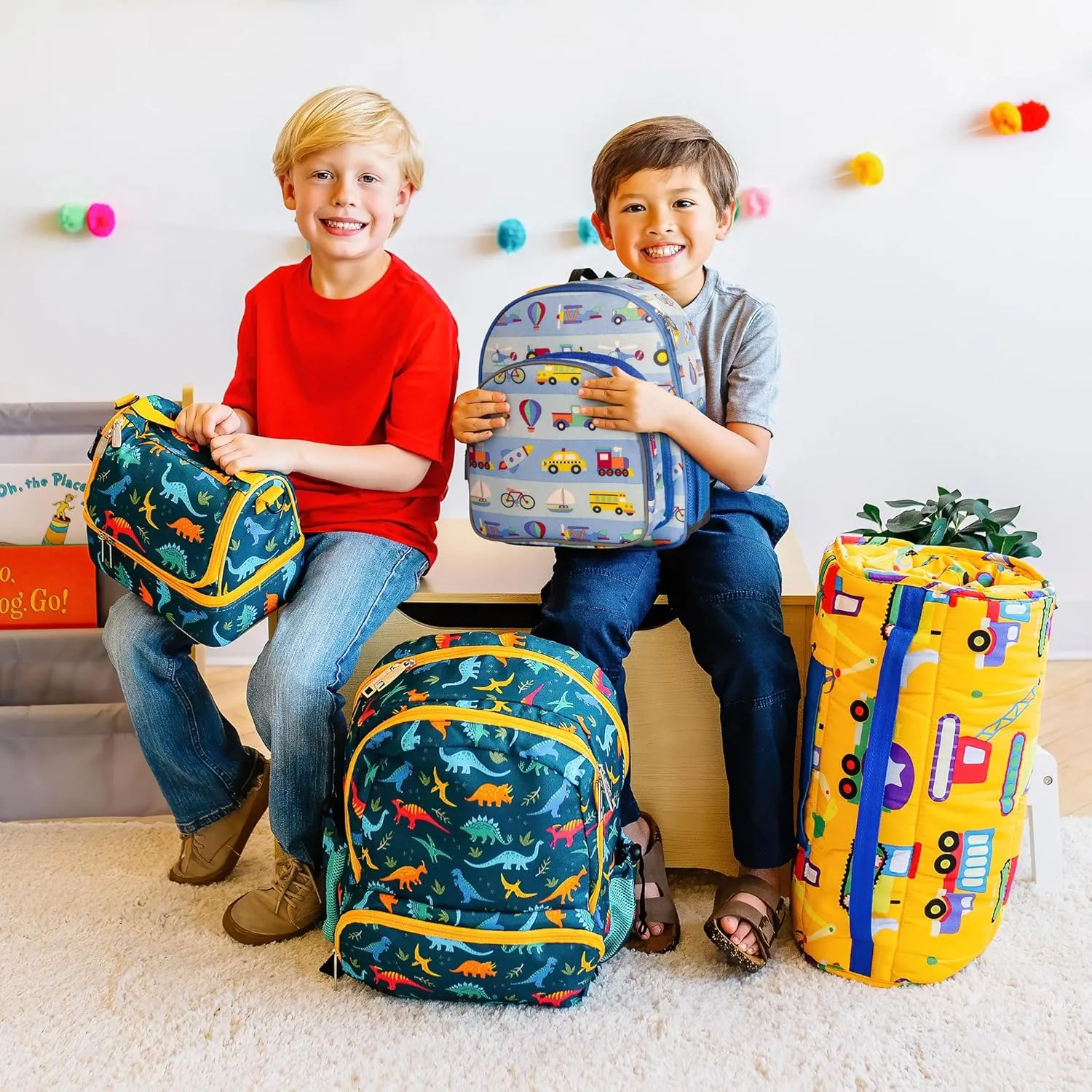 Wildkin 12-inch Kids Backpack  Padded, Adjustable, Ideal for Daycare & Travel - On the Go