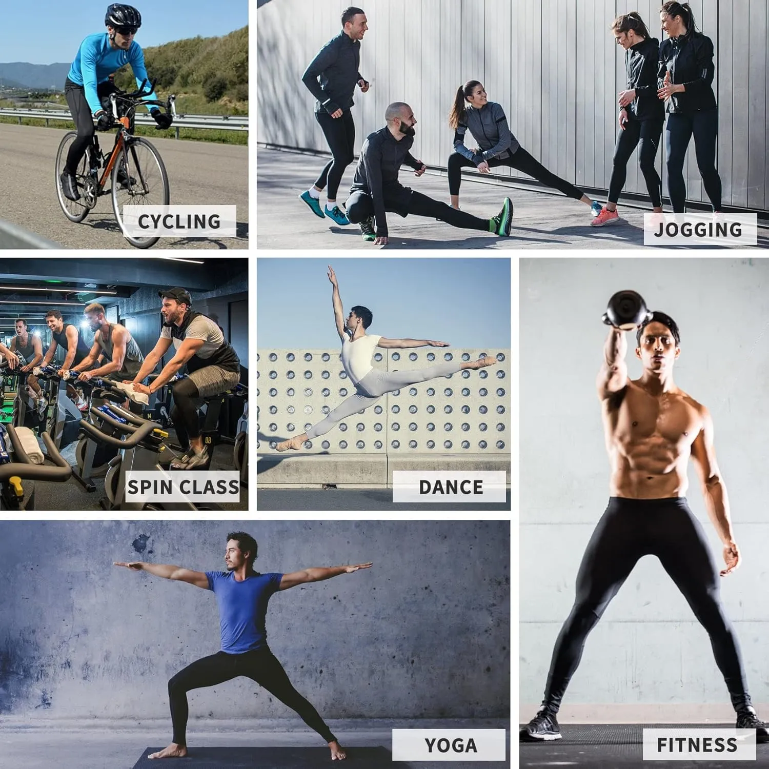 Willit Men's Active Yoga Leggings Pants Running Dance Tights with Pockets Cycling Workout Pants Quick Dry
