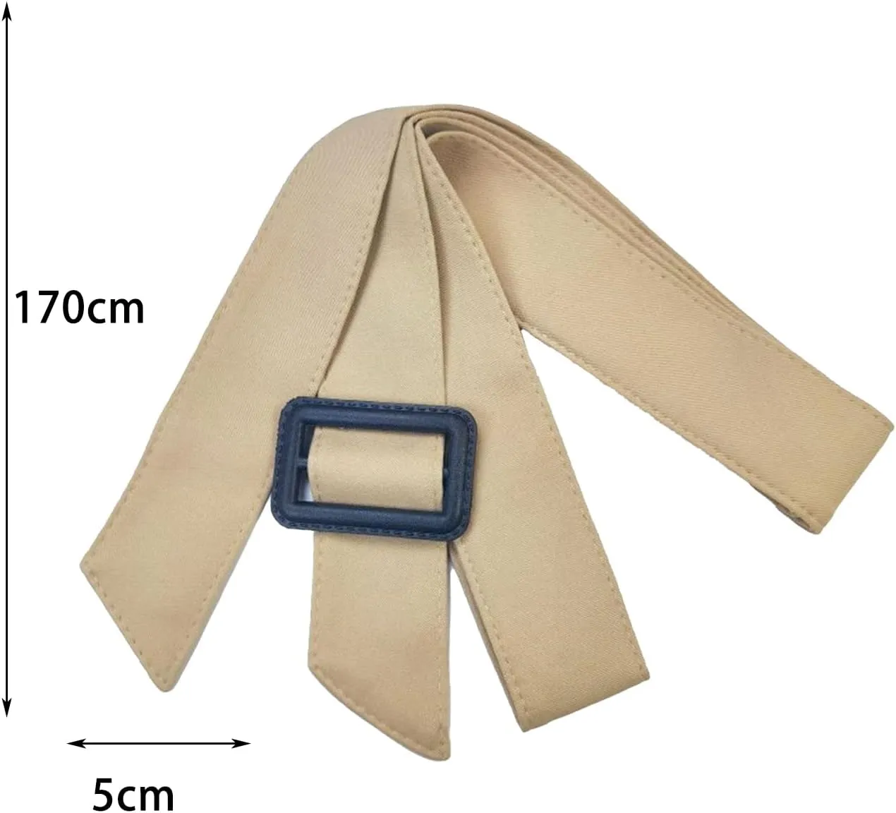Women Adjustable Buckle Wide Waist Belt Band for for Trench Coat Overcoat Jacket