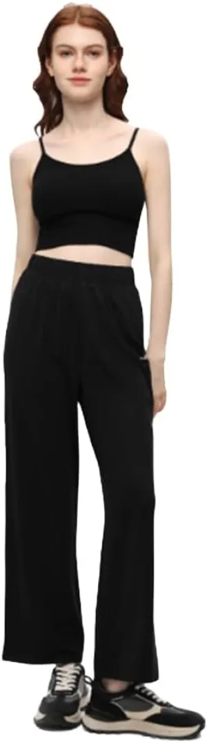 Women Casual Wide Leg Pants High Waisted Loose Yoga Sweatpants Comfy Lounge Athletic Workout Pants SLP5M222T