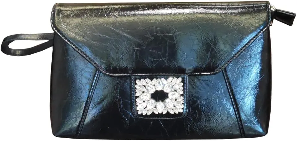 Women Clutch Purse Bag Crossbody Bags PU Leather Envelope Evening Clutches Female Rhinestone Handbag Purses