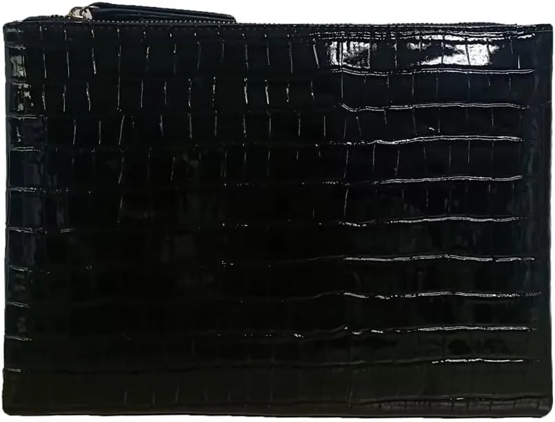 Women Envelope Clutch Purse Bag Fashion Crocodile Embossed PU leather Oversized Ladies Evening Party Clutches