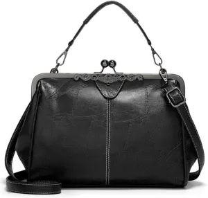 Women Retro Tote Hobo Bags PU Leather Top Handle Backpacks Clutches Satchel Handbags
