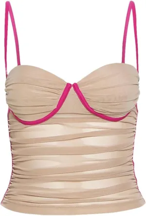 Women' Tight Sexy Mature Beautiful Gentle Thin Ruched Camisole