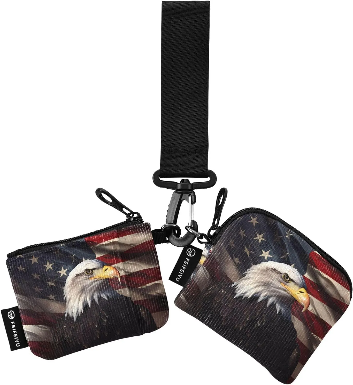 Women Wristlet Coin Purse Keychain Card Wallet Change Pouch Glede 1 Portable Mini Bags Dual Pouch
