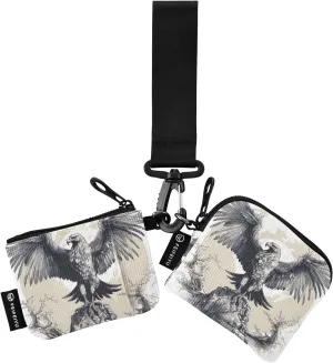 Women Wristlet Coin Purse Keychain Card Wallet Change Pouch Glede 4 Portable Mini Bags Dual Pouch