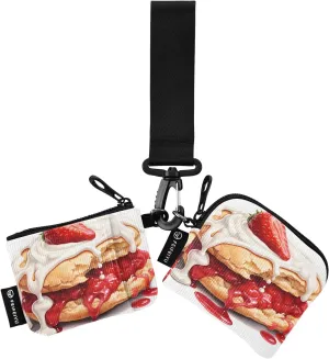 Women Wristlet Coin Purse Keychain Card Wallet Change Pouch Souffle Portable Mini Bags Dual Pouch