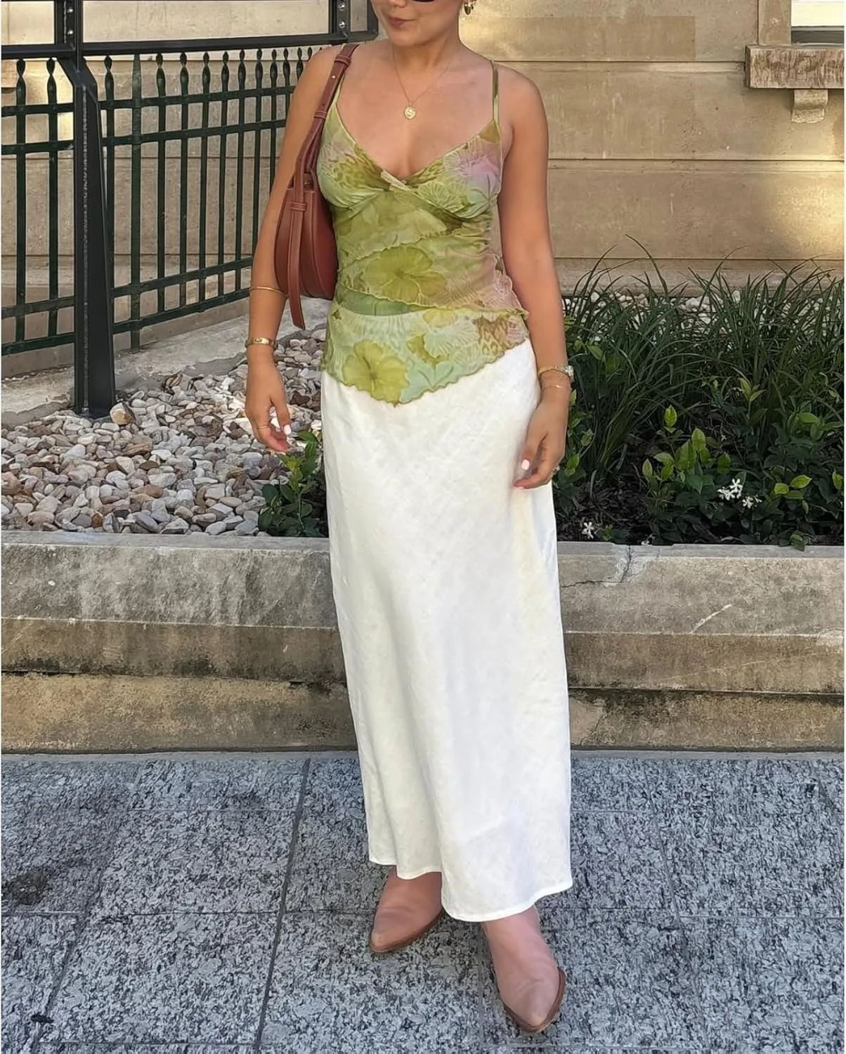 Women Y2k Floral Print Cami Tank Top Spaghetti Strap Slim Fit Crop Camisole Summer Casual Sleeveless Going Out Shirts