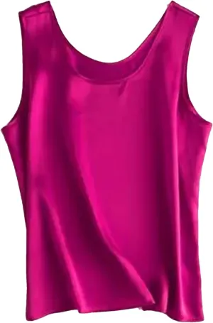Women's Camisole Tank Tops Satin Tank Tops Basic Tank Shirt Silky Camisole