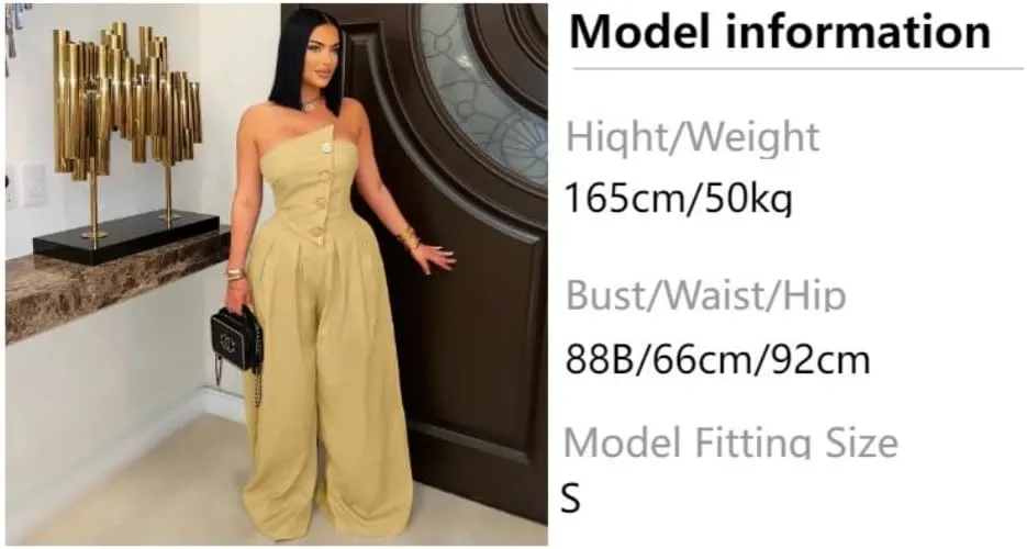 Womens Cargo Jumpsuit Sexy Strapless One Piece Outfit Off Shoulder Top Ruched Wide Leg Rompers Overalls