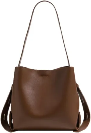 Women's Fashion Shoulder Bag PU Leather Crossbody Totes Purse Large Bucket Handbag Casual Work Top Handle Satchel