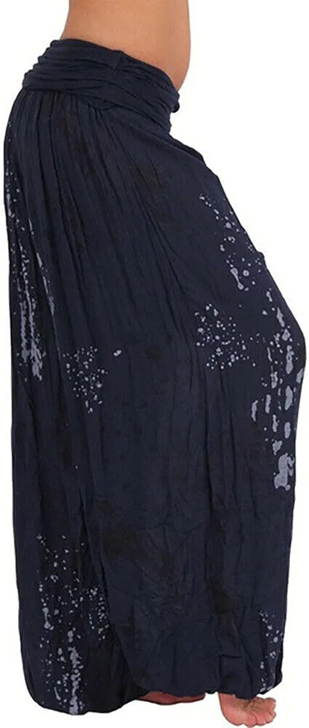 Women's Harem Pants High Waist Yoga Boho Trousers with Pockets Hippie Boho Beach Baggy Summer Baggy Joggers Plus Size