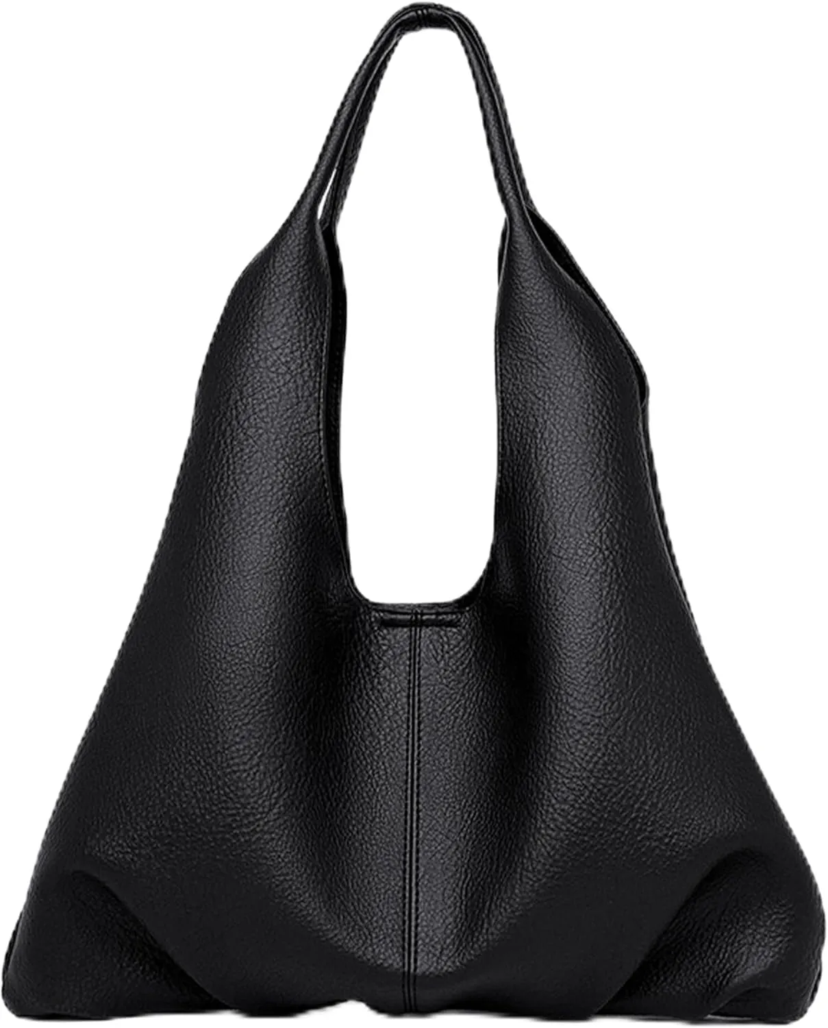 Womens Hobo Bag Large Capacity Shoulder Bag Vegan Leather Handbag Casual Top Handle Bag for Work