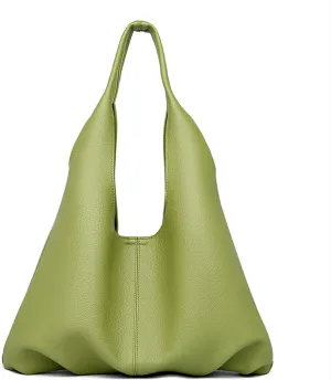 Womens Hobo Bag Large Capacity Shoulder Bag Vegan Leather Handbag Casual Top Handle Bag for Work