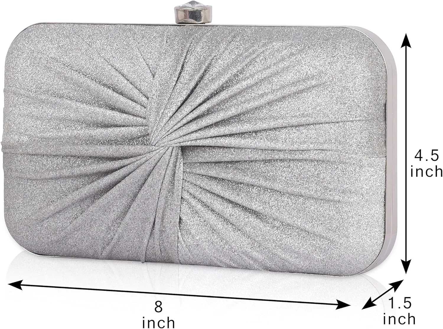 Women's Knot Design Evening Frame Clutch, Purse, Bridal Wedding Clutch Bag, Handbags Purses, Party Clutches