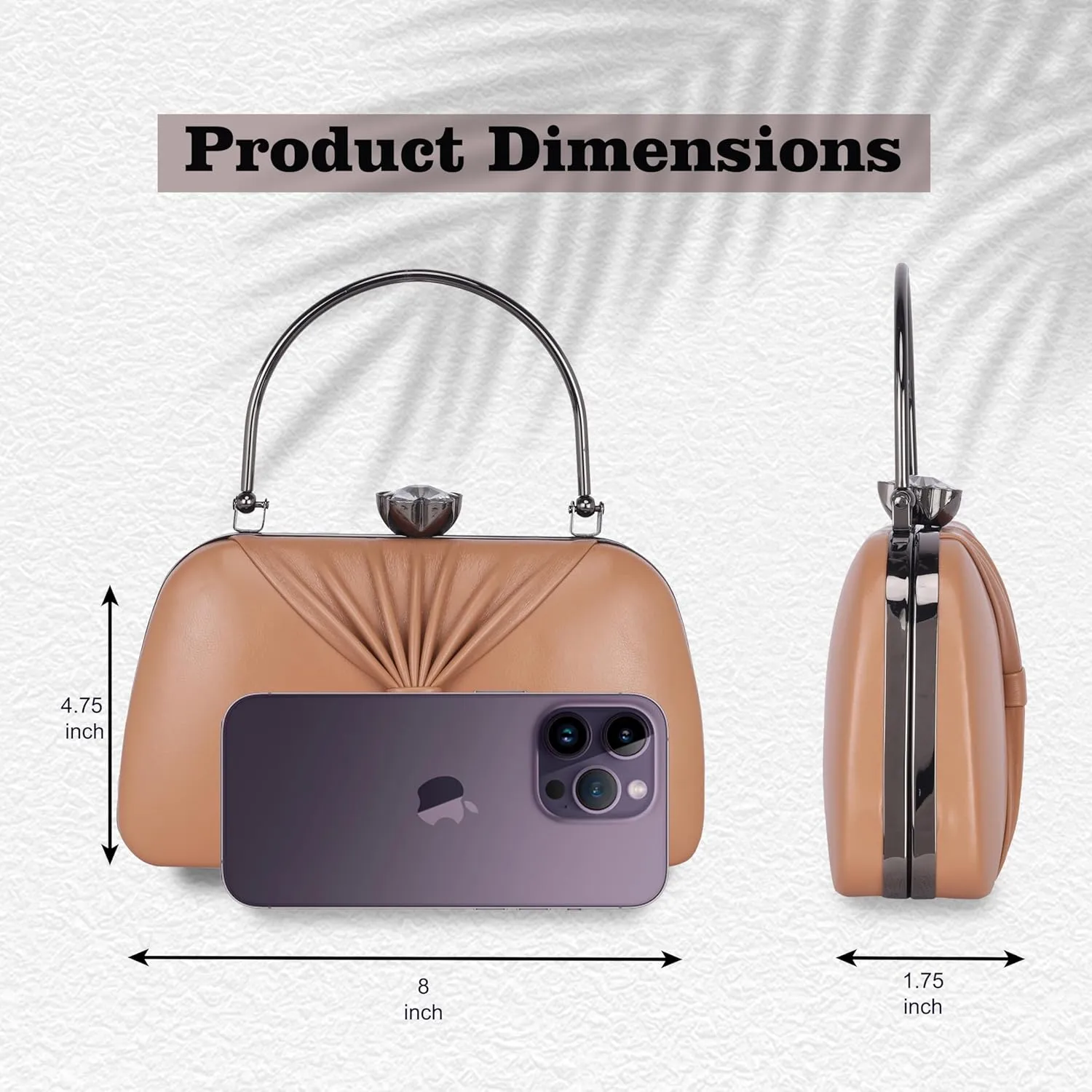 Women's Knot Design Evening Frame Clutch, Purse, Bridal Wedding Clutch Bag, Handbags Purses, Party Clutches