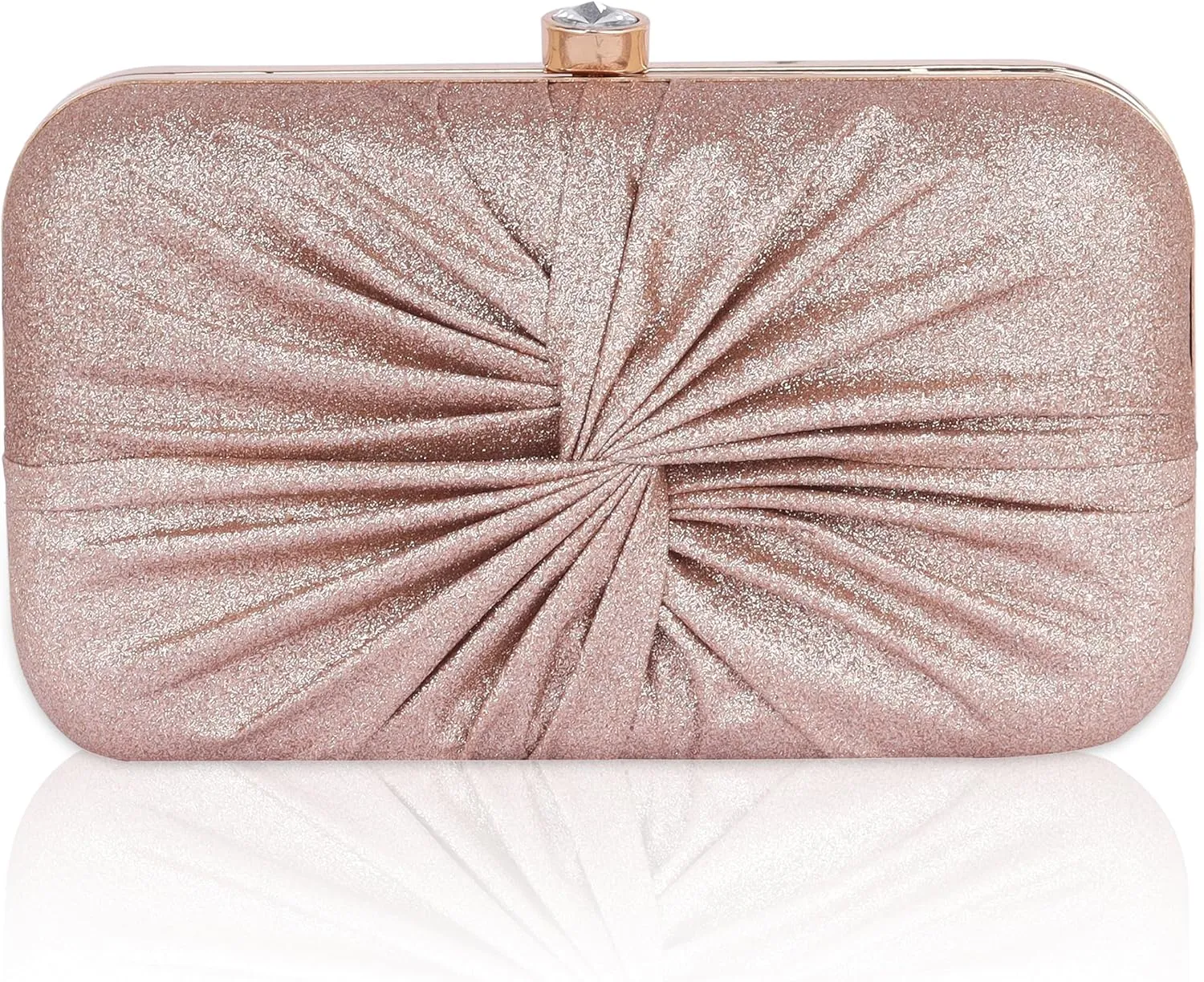 Women's Knot Design Evening Frame Clutch, Purse, Bridal Wedding Clutch Bag, Handbags Purses, Party Clutches