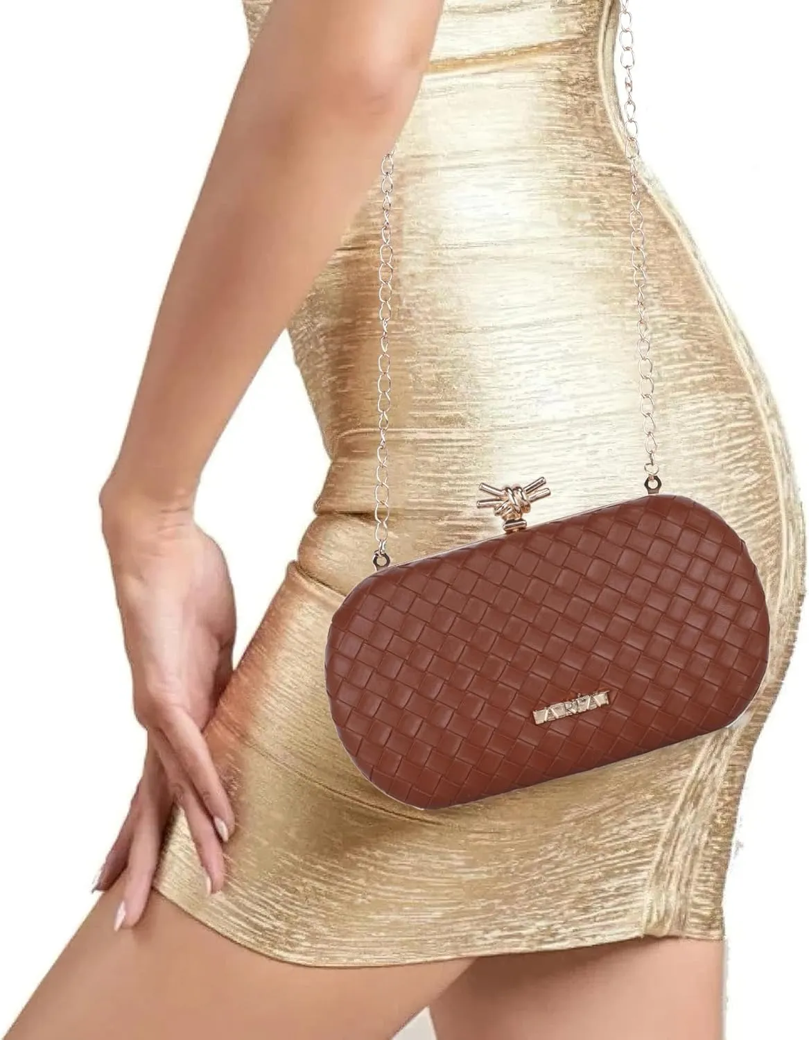Women's Mat Oval Evening Frame Clutch, Purse, Bridal Wedding Clutch Bag, Handbags Purses, Party Clutches