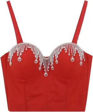 Womens Party Sparkly Tank Tops 2025 Rhinestone Sparkle Club Camisole Sleeveless Spring Blouses Strap Sequin Cute Y2K