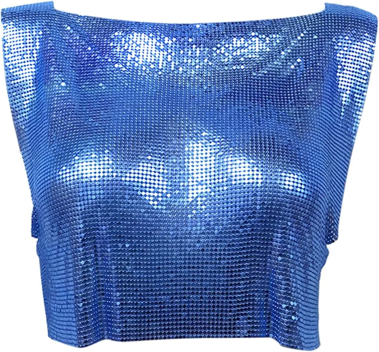 Women's Sequin Rhinestone Y2K Tank Tops Sparkle Shiny Party Club Sleeveless Casual Shirts Sparkly Cropped Spring 2025