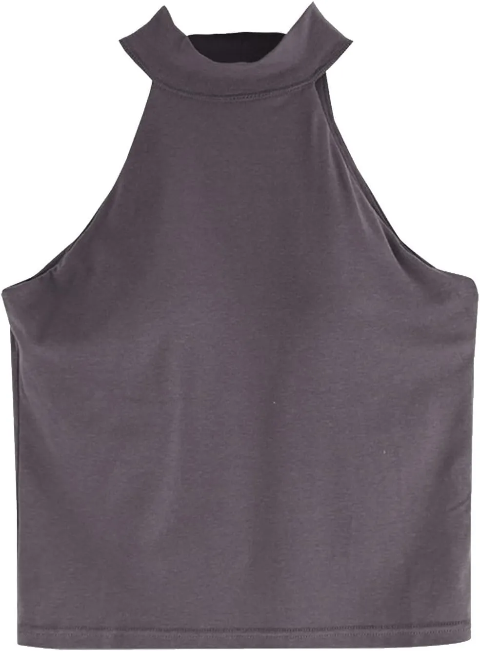 Women's Sleeveless Camisole Tank Tops High Neck Slim Fitted Blouse Summer Casual Tops Business Casual Tops for Ladies