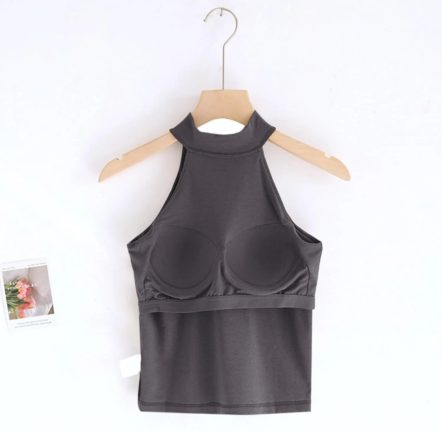 Women's Sleeveless Camisole Tank Tops High Neck Slim Fitted Blouse Summer Casual Tops Business Casual Tops for Ladies