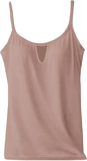 Womens Summer Tank Tops Front Eyelet Camisoles Top Going Out Teen Girls Y2k Workout Cami