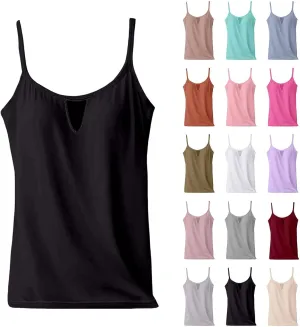 Womens Summer Tank Tops Front Eyelet Camisoles Top Going Out Teen Girls Y2k Workout Cami