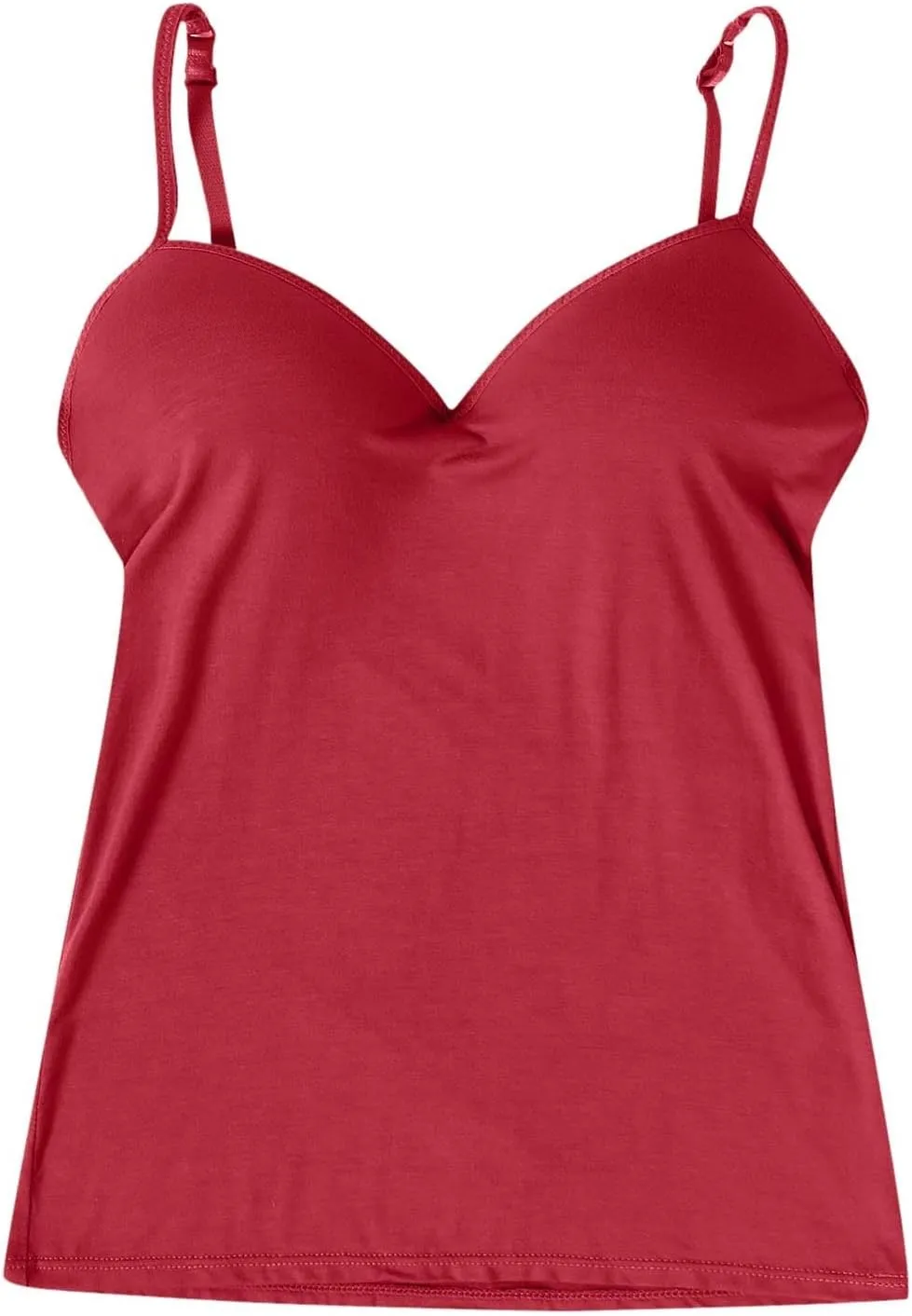Womens Tank Tops with Built in Bra Adjustable Spaghetti Strap Camisole Shelf Bra Cotton 2025 Summer Clothes
