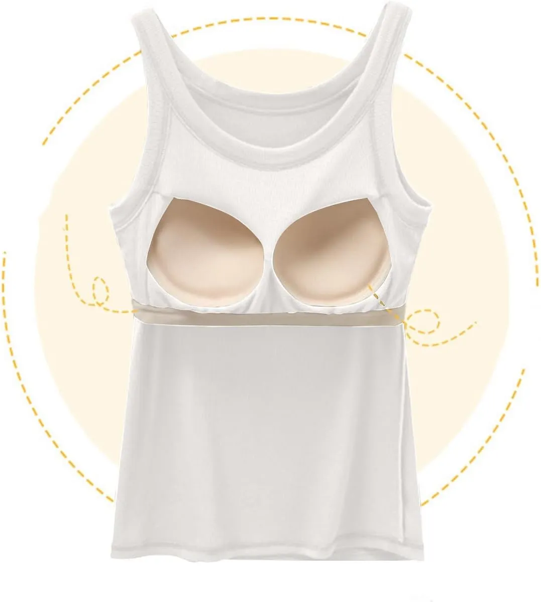 Womens Tank Tops with Built in Shelf Bra Summer Casual Sleeveless Ribbed Blouse Gym Yoga Workout Camisole Shirts