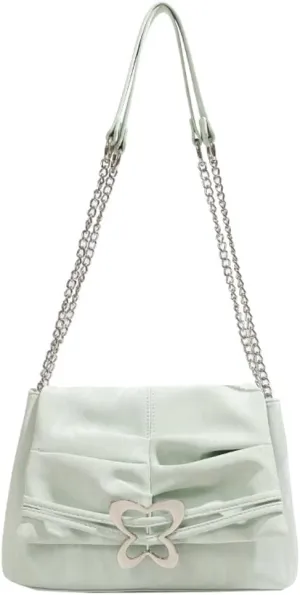 Womens Trendy Vegan Leather Shoulder Bags Y2k Handbag Casual Hobo Totes Top Handle Purse Satchel with Bowknot