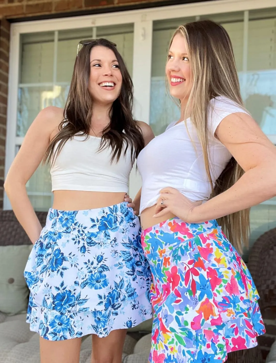 WOWENY Women's Swim Skirts Swimsuit High Waist Swimming Skorts with Shorts Bikini Bottoms with Pocket Bathing Suit Bottoms