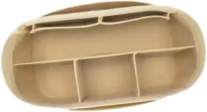 Yiju Purse Organizer Insert Divider Inner Bag for Tote Bags Backpack Bucket Bags Beige