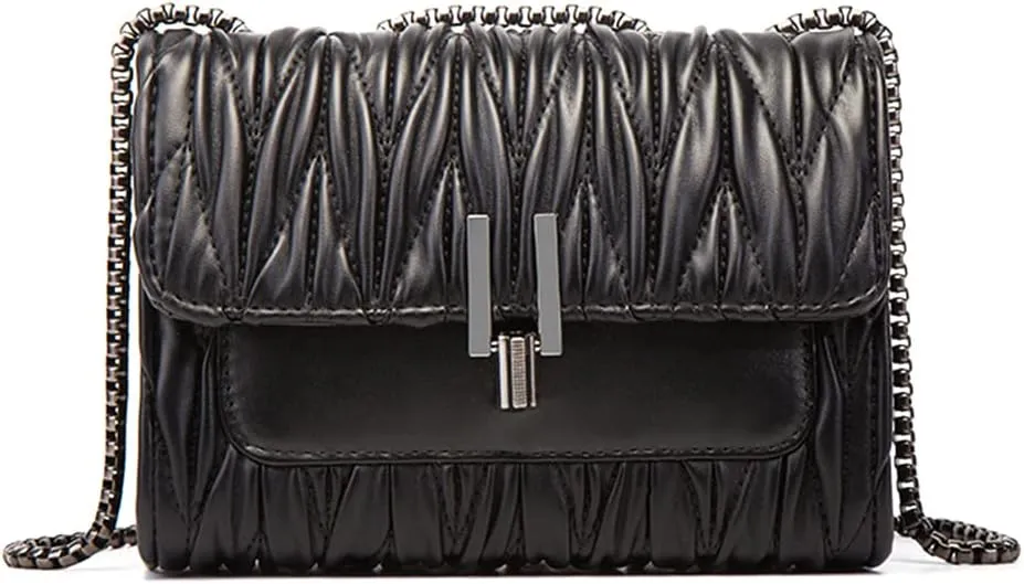 YXBQueen Quilted Leather Handbag Designer Crossbody Bags Women Purses and Handbags