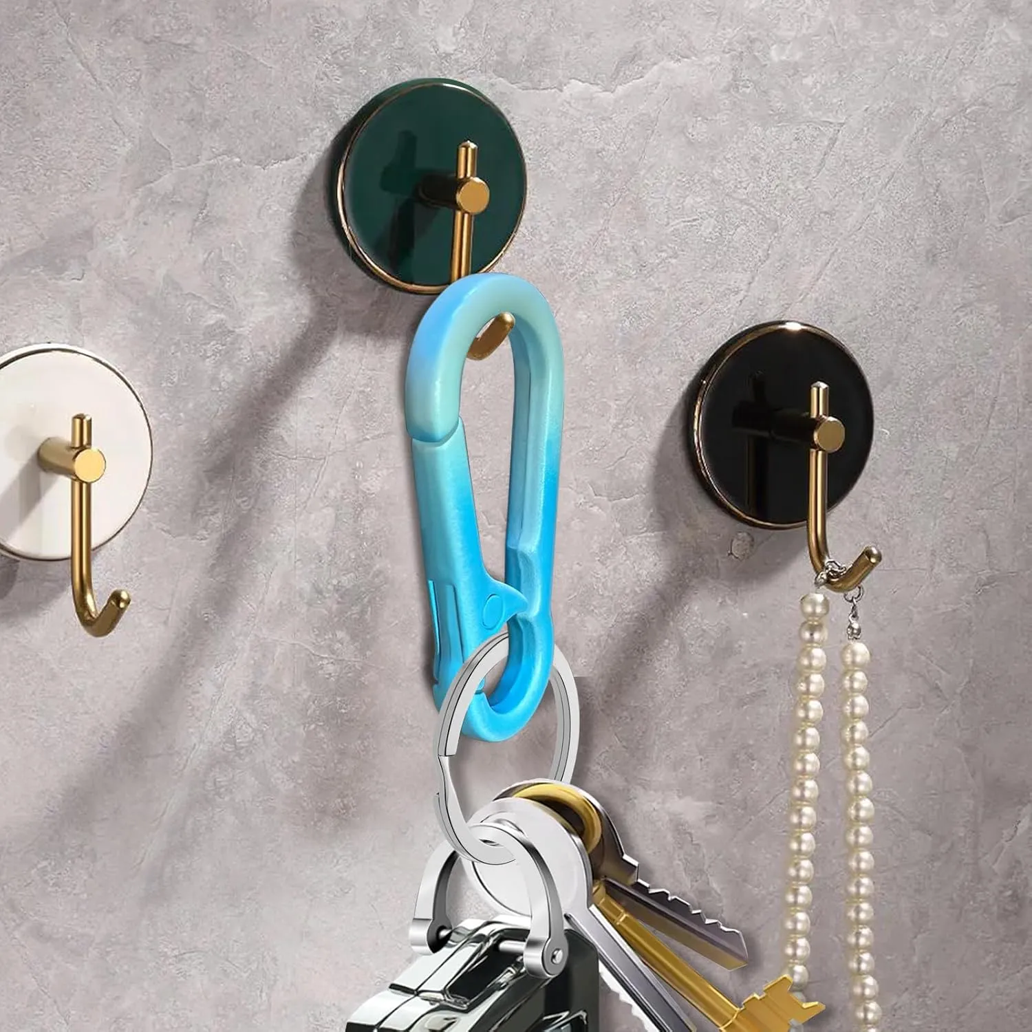 Zinc Alloy Key Chain 3 Packs Keychain Keyring Organizer Key Ring Holder Clip for Men and Women