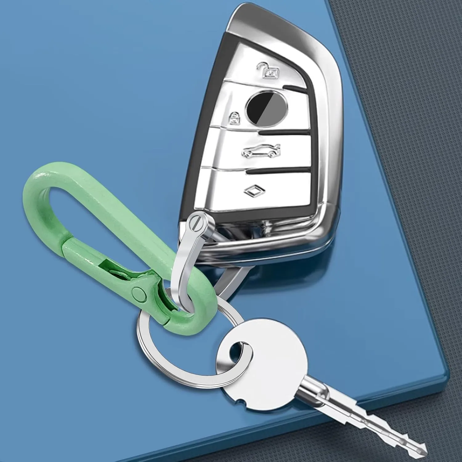 Zinc Alloy Key Chain 3 Packs Keychain Keyring Organizer Key Ring Holder Clip for Men and Women