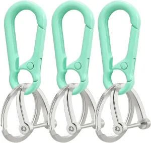 Zinc Alloy Key Chain 3 Packs Keychain Keyring Organizer Key Ring Holder Clip for Men and Women