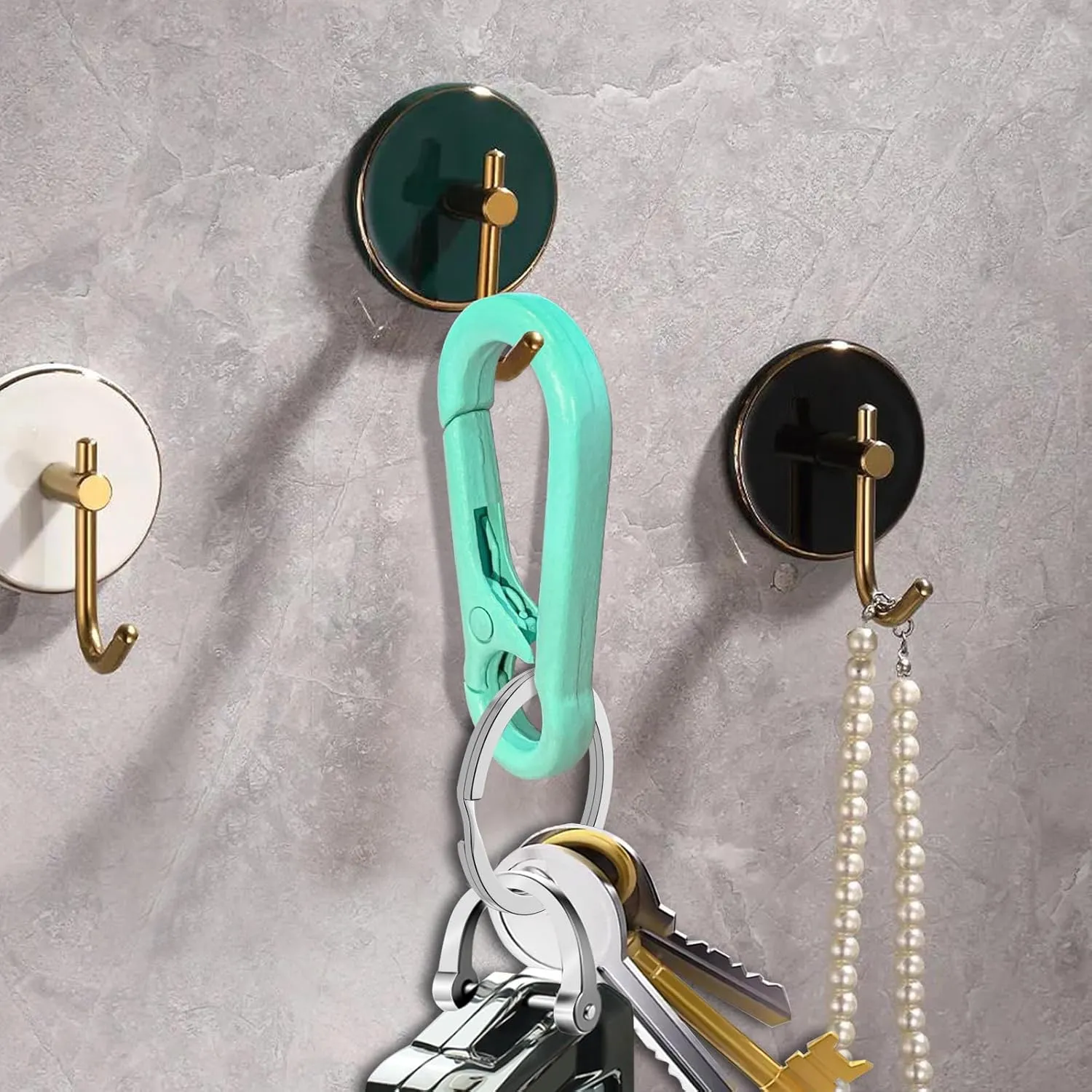 Zinc Alloy Key Chain 3 Packs Keychain Keyring Organizer Key Ring Holder Clip for Men and Women